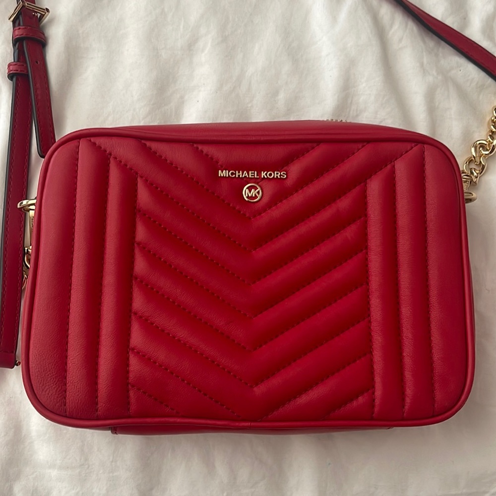 Michael Kors Jet Set medium Quilted leather camera bag